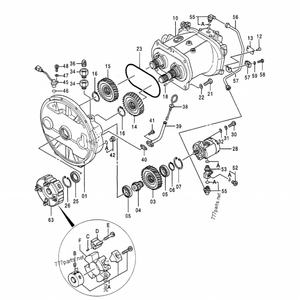 Pompes hydrauliques principales EX200-3 EX200LC-3 EX200H-3 EX200LCH-3 Pièces détachées pour excavateur HPV091EW 9118971 9133006 pour Hitachi - Product Image 4
