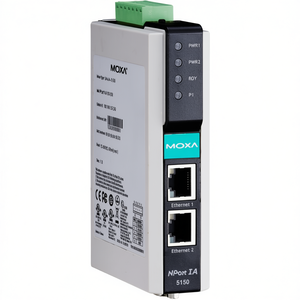 Servidor de Dispositivos Ethernet Industrial Moxa NPort IA-5150I, Convertidor de 2 Puertos Serie a Ethernet - Product Image 2