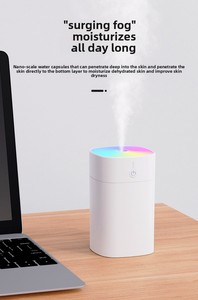 Chất Lượng Cao 400Ml Mini Xách Tay Nhựa Siêu Âm Tạo Độ Ẩm Với Humidistat Điều Khiển USB Powered Hương Thơm Chức Năng Cho Nhà Xe Ô Tô - Product Image 5