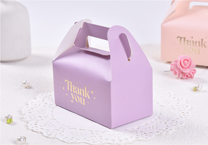 DAMAI Wholesale Square Handheld Wedding Candy Thank You <b>Box</b> for Wedding Ceremonies <b>Bridal</b> Party Favors Cardboard <b>Box</b> - Product Image 3