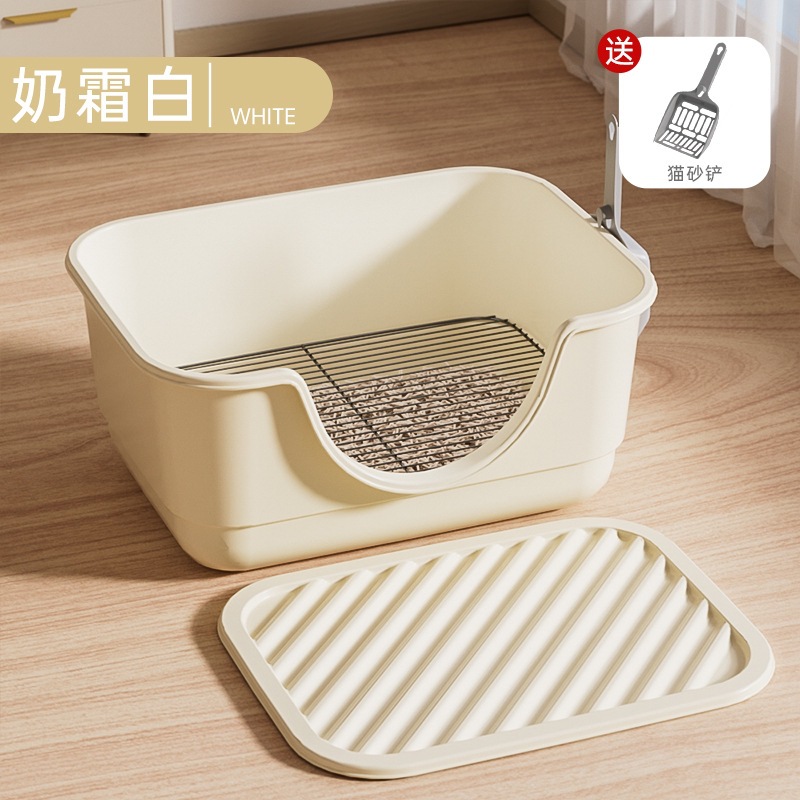 Beige 40cm-red de hierro para perros-almohadilla de arena para perros