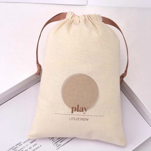 Pochette cadeau en tissu de coton et lin écologique, petite, de haute qualité, pour bijoux, bougies, cosmétiques, sac en mousseline avec cordon de serrage - Product Image 2