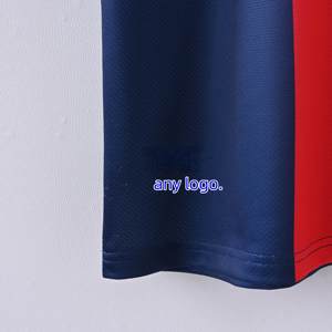 Maillot Rétro <span class=keywords><strong>Paris</strong></span> <span class=keywords><strong>Saint</strong></span>-<span class=keywords><strong>Germain</strong></span> Bleu-Blanc-Rouge Classique avec Service OEM et Technique de Découpe Automatisée - Product Image 4