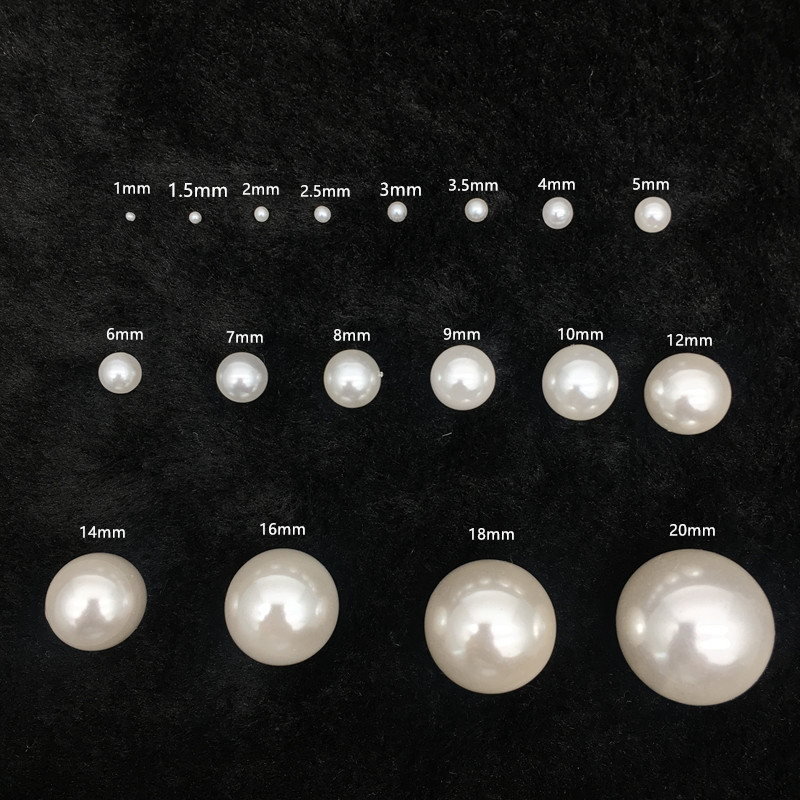 White Round 8mm 10mm 12mm Loose