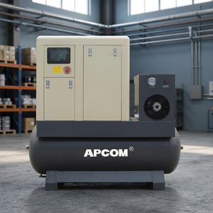 Compresseur d'air à vis intégré 220V dédié aux machines de découpe laser 15kW 20CV Compresseur à vis rotatif industriel stationnaire - Product Image 1