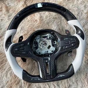 Volant en fibre de carbone pour <span class=keywords><strong>BMW</strong></span> Série G G30 G80 M4 G82 M5 F90 M8 X3M X5M X6M F96 G20 G30 G22 G01 G02 <span class=keywords><strong>M1</strong></span> M2 M3 F40 F44 - Product Image 3