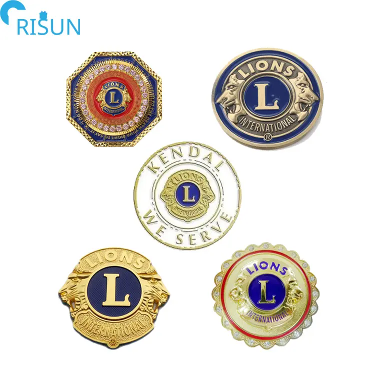 Fabricante Lions Club Coins Moedas Desafio Lions Clube Personalizadas Personalizadas Convenção Internacional Nós Servimos Moeda Lembrança