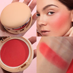 Maquillaje Para mujer แป้งฝุ่นสีแดงกลางบลัชแก้มสีเดียวปราศจากความโหดร้ายวีแกนบลัชออน5g สินค้ามาแรง - Product Image 4