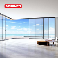 Pintu Geser Aluminium Kustom dengan Kaca Tempered Ganda NFRC AS2047 untuk Balkon dan Halaman, Tahan Benturan Badai