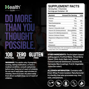 Gomitas de proteína de suero con sabor personalizado que favorecen el crecimiento y la recuperación muscular para entrenamientos diarios y entusiastas del estilo de vida activo. - Product Image 2