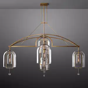 Factory Suppliers Linner Luxury Chandelier Black Gold Led Home Nordic Modern Crystal Chandeliers & Pendant Lights