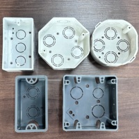 Caja de Conexiones Eléctrica Empotrable de Plástico Blanco 4x2 ABS, para Interruptor de Pared de 1 Vía Estándar Americano