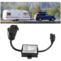 Adaptateur de remorque 7 vers 4, convertisseur de connecteur de remorque USA 4 broches vers prise EUR 7 broches, séparation du signal d'arrêt/feu stop