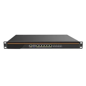 E OEM ODM 1U Intel Atom Processor C3558/C3758/C3000 C3958 6L 4*10G SFP Rackmount Soft Router For Firewall Pfsense PC