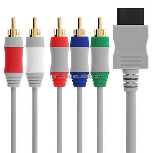 <span class=keywords><strong>Cable</strong></span> AV de audio y vídeo HDTV de 6 pies chapado en oro para <span class=keywords><strong>Wii</strong></span> U <span class=keywords><strong>Wii</strong></span> RCA <span class=keywords><strong>Cable</strong></span> de componente de audio y vídeo Ypbpr 1,8 m de alta definición 480p - Product Image 1