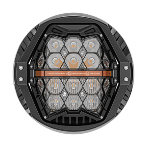 Phare de moto LED 7 pouces pour Touring Road King Ultra Classic Electra Street Glide Tri <span class=keywords><strong>Cvo</strong></span> Heritage Softail <span class=keywords><strong>Deluxe</strong></span> Fatboy - Product Image 2