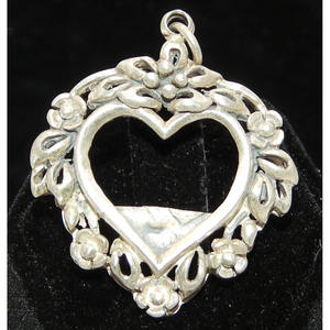 . Collana pendente con cornice a cuore in argento 925 sterling - Product Image 2