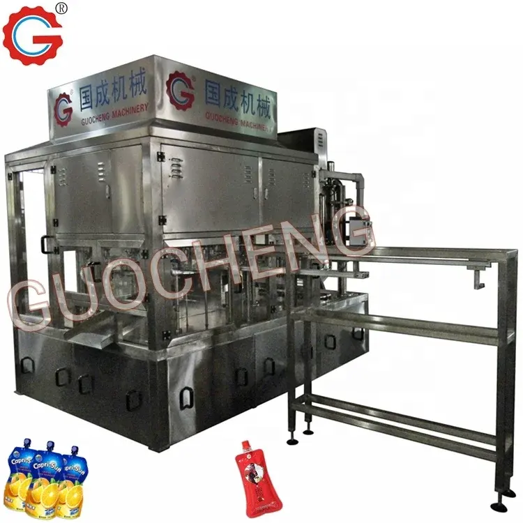 Fully Automatic Filling Packing Machine Spout Pouch Double Nozzle Liquid Filling Machine