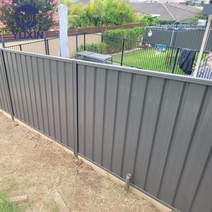 Clôture de <span class=keywords><strong>jardin</strong></span> extérieure de fabrication australienne Clôture en tô<span class=keywords><strong>le</strong></span> noire enduite de poudre de métal <span class=keywords><strong>GAI</strong></span> Clôture Colorbond résistante aux termites et ignifuge - Product Image 5