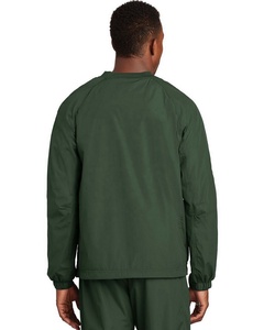 Logotipo bordado personalizado deportes viento camisa atlética pulóver rompevientos Anorak viento lluvia chaqueta V cuello camisetas hombres manga larga - Product Image 5