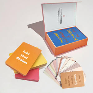 Kartu permainan cetak kustom murah inspirasi kartu afirmasi positif dengan kotak kartu Game personal dek <span class=keywords><strong>Tarot</strong></span> untuk anak-anak - Product Image 1