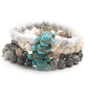Bracciale Tartaruga con Gemme all'Ingrosso, Pulseras Para Mujer, Bracciale Curativo con Cristalli, Bracciale con Perline di <span class=keywords><strong>Pietra</strong></span> Naturale a Forma di Tartaruga - Product Image 6