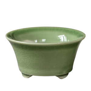 Maceta de Cerámica Simple Estilo Pino, Mini Huevo de Ganso, Calibre Pequeño, Duradera, Transpirable, para Escritorio, Hogar, Color Verde - Product Image 5