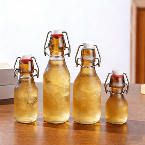 Bouteille en verre <span class=keywords><strong>avec</strong></span> bouchons <span class=keywords><strong>à</strong></span> clapet, <span class=keywords><strong>carafe</strong></span>, bouteille <span class=keywords><strong>à</strong></span> bière, <span class=keywords><strong>à</strong></span> <span class=keywords><strong>vin</strong></span>, <span class=keywords><strong>à</strong></span> eau, <span class=keywords><strong>à</strong></span> kombucha, <span class=keywords><strong>à</strong></span> boisson, 60 ml, 250 ml, 500 ml, 750 ml, 1000 ml - Product Image 4