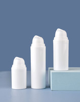 Contenant cosmétique en plastique PP vide sans air, écologique, 7 pièces, bouteille avec pompe, pour lotion de sérum, 15ml, 30ml ou 50ml