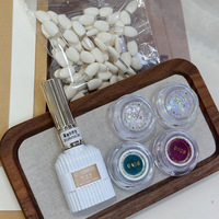 UOMEEI Poudre scintillante de haute qualité à effet miroir chromé magique clair de lune en 35 couleurs, ultra fine, polyvalente, haut de gamme pour l'art des ongles