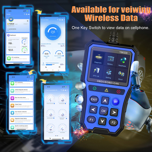 12V <span class=keywords><strong>OBD</strong></span> II giao thức màu xanh ym529 OBDII Scanner OBD2 mã đọc xe tự động Công cụ Chẩn Đoán - Product Image 2