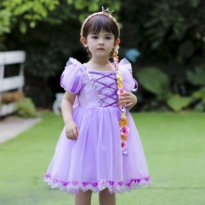 Costume de princesse raiponce pour filles, robes de Cosplay de noël pour fête d'<span class=keywords><strong>halloween</strong></span>, nouvelle collection <span class=keywords><strong>2021</strong></span> - Product Image 4