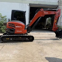 Miniexcavadora Kubota KX057-4 U17 U10 usada de origen japonés, excavadora de giro cero en venta, EPA CE 99, nueva, para paisajismo