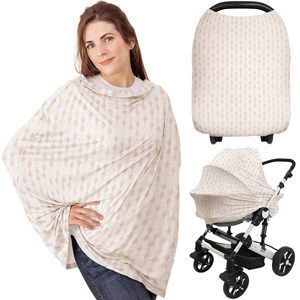 Cubierta de lactancia transfronteriza fabricada en fábrica, parasol de seguridad para asiento, cesta para cochecito de bebé a prueba de viento, cubierta para pecho de material de algodón - Product Image 1