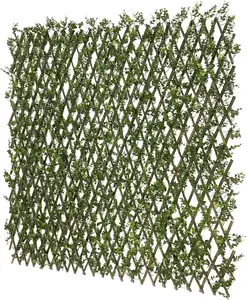 Yapay sarmaşık çit genişletilebilir/gerilebilir gizlilik perde çit yaprak, açık için tek taraflı yapraklar ve asma dekorasyon