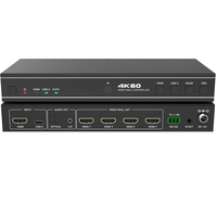 18Gbps HDMI USB C 1x4 Contrôleur de mur vidéo 8 Modes d'épissage de mur vidéo: 1x1, 2x1, 3x1, 4x1, 1x2, 1x3, 1x4, 2x2