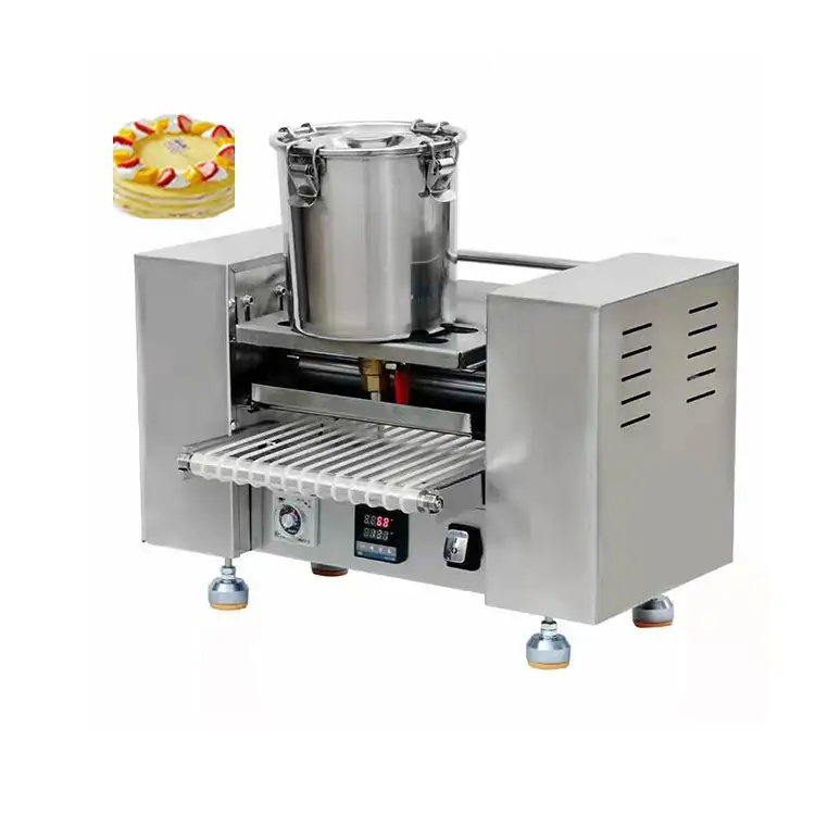 Mini pancake machine macchina automatica per fare torte a strati macchina automatica per torta a mille crepe
