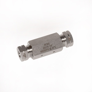 Raccord de tuyauterie hydraulique droit en acier inoxydable ROKE 9/16 po, résistance à la pression de 413 MPa - Product Image 1
