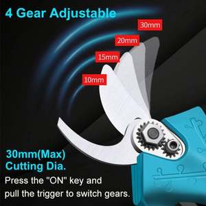 Sécateur électrique sans fil 30 mm pour jardin, arbres fruitiers et bonsaïs – Outil de jardinage - Product Image 4