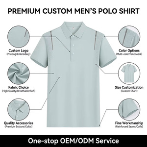 Camiseta Deportiva <span class=keywords><strong>para</strong></span> <span class=keywords><strong>Hombre</strong></span>, de Secado Rápido, Antiarrugas, Ajustada, de Manga Corta, <span class=keywords><strong>para</strong></span> Golf y Actividades al Aire Libre - Product Image 3