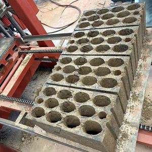 Mesin pembuat bata mesin otomatis Moulage De Blocs mesin pembuat blok QT4-15 - Product Image 1