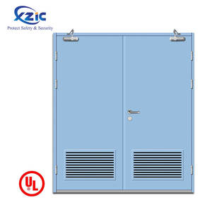 American standard size ul listed fire rated classic swing steel fire door for exterior - Product Image 3