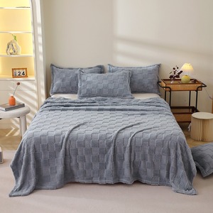 Plaid en polaire taffel 100 % polyester, super doux et chaud pour l'hiver - Product Image 1