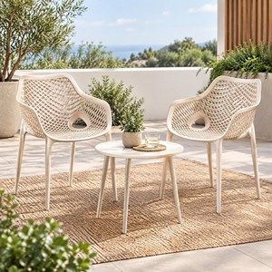Chaise en rotin synthétique résistante aux intempéries, facile à nettoyer, idéale pour la maison, le patio, l'appartement, le salon, la salle à manger - Vente en gros usine - Product Image 5