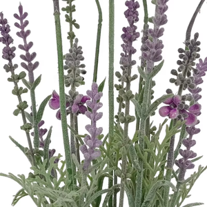 OH ARTS Ingrosso Piccole Lavande Artificiali in <span class=keywords><strong>Vaso</strong></span> <span class=keywords><strong>Fiori</strong></span> di Lavanda in <span class=keywords><strong>Vaso</strong></span> per Decorazioni Domestiche Interne ed Esterne - Product Image 2