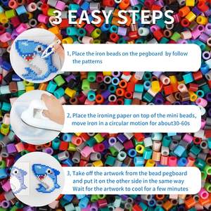 Ecológico EVA no tóxico niños juguetes educativos rompecabezas DIY Mini Hama Perler cuentas Navidad niños regalos - Product Image 6