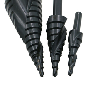Foret étagé en acier rapide spiralé à azote 4-32mm, multifonctionnel, pour l'exportation, lot de 3 pièces - Product Image 2