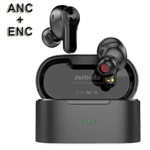 A10 ANC ENC Wireless-Lade kopfhörer BT 5.2 Echte kabellose Ohrhörer GPS IPX7 Wasserdichte Touch-App-Steuerung Mini-TWS-Ohrhörer