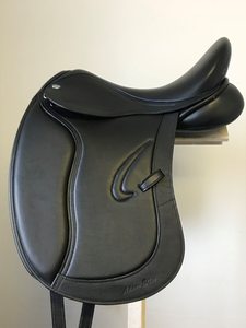 Selle de dressage en cuir faite à la main sur mesure avec panneaux absorbant les chocs et assise profonde, selle de cheval durable pour l'entraînement au dressage - Product Image 2