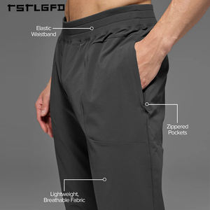 Shorts de performance durables pour hommes 100 % coton biologique, shorts de sport d'automne pour la course à pied, taille élastique, séchage rapide, respirants, athlétiques - Product Image 4